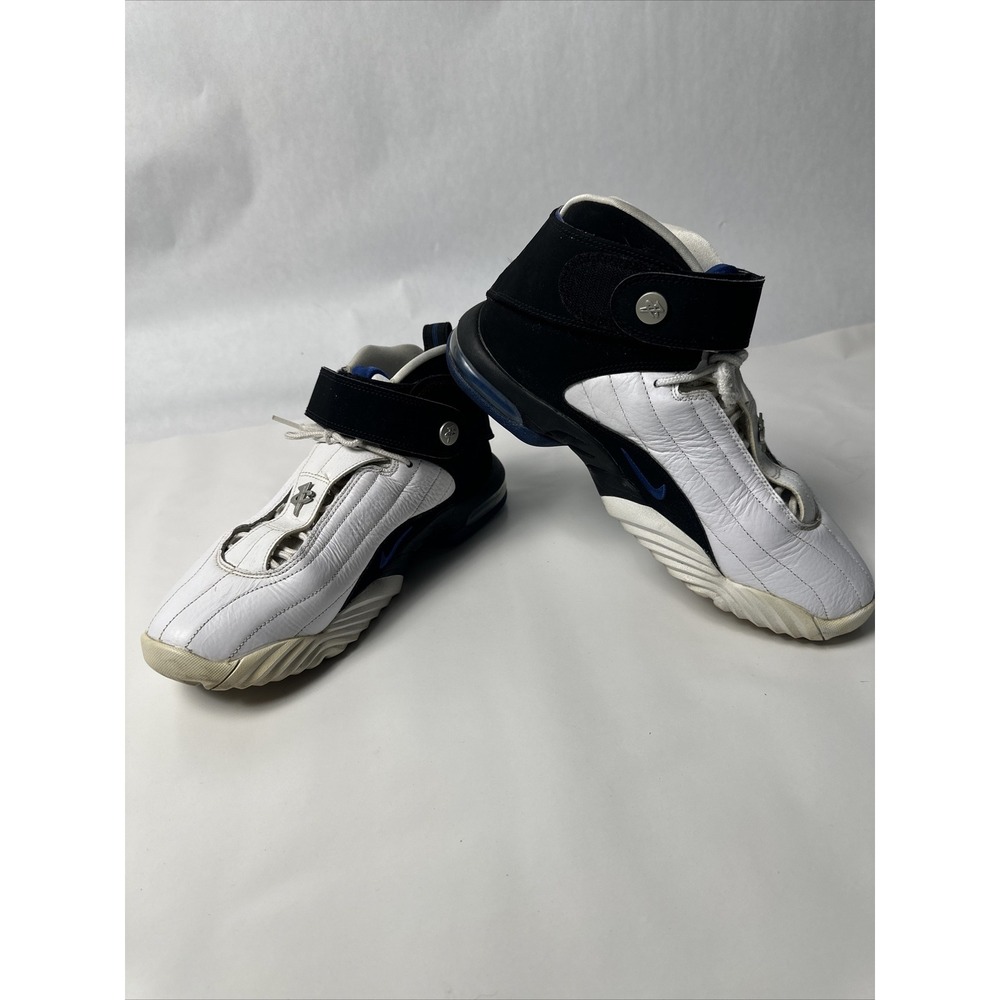 Penny Hardaway Black Blue White Nike Basketball Shoes Mens Size 11